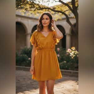 Scotch & Soda Maison Scotch Swiss Dot Boho Midi Dress M